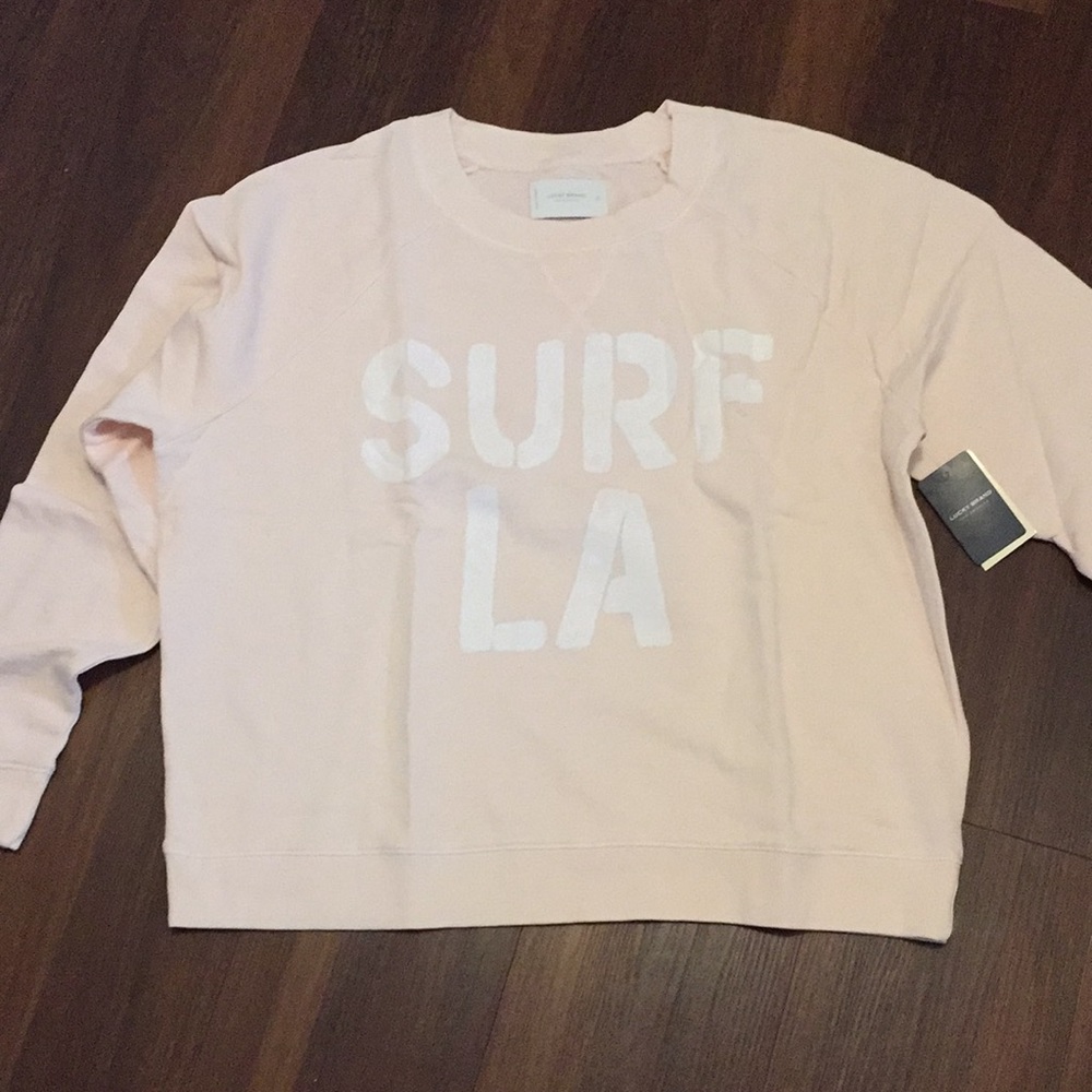 Lucky Brand Surf LA Graphic Sweatshirt NWT - Picture 3 of 6